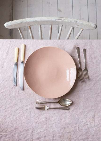 Brickett Davda handmade tableware – blossom pink ceramic pasta plate