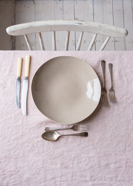 Brickett Davda handmade tableware – oat ceramic pasta plate