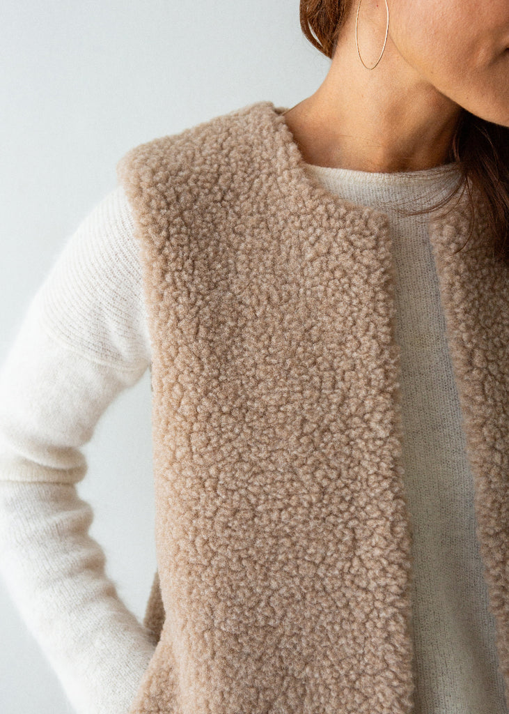 merino wool gilet