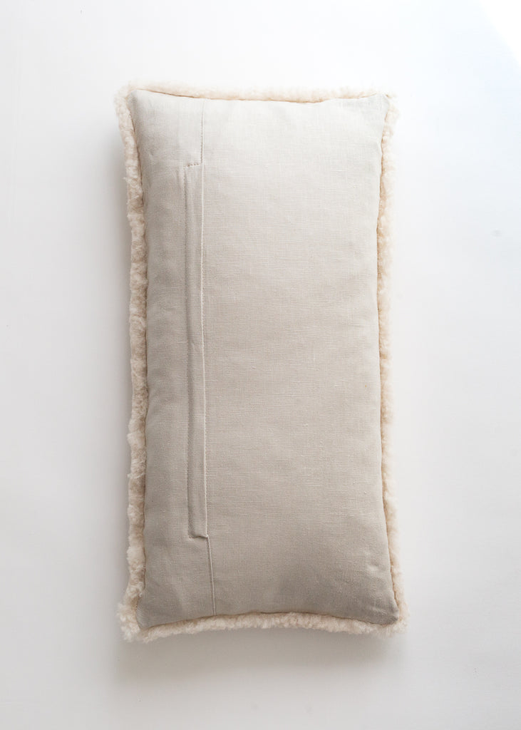 Sheepskin cushion