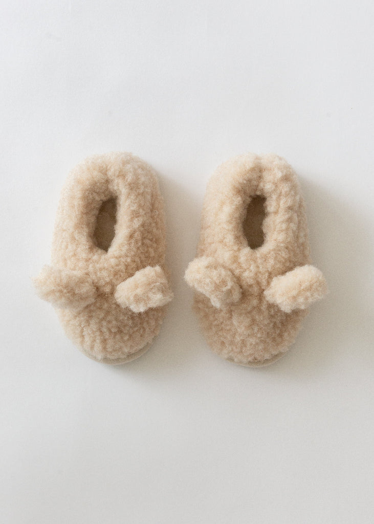 fluffy children's slippers with ears
