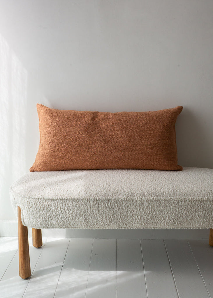 terracotta large rectangle cushion