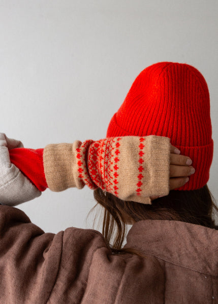 Fair Isle wrist warmers