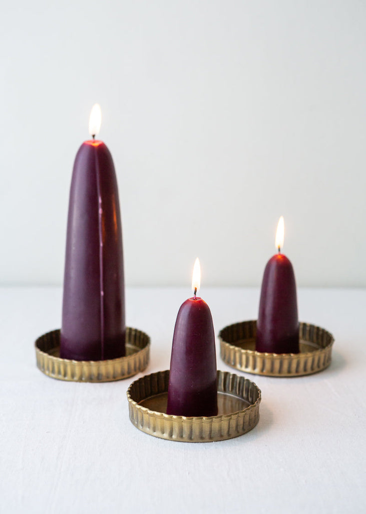 Brass candle tray