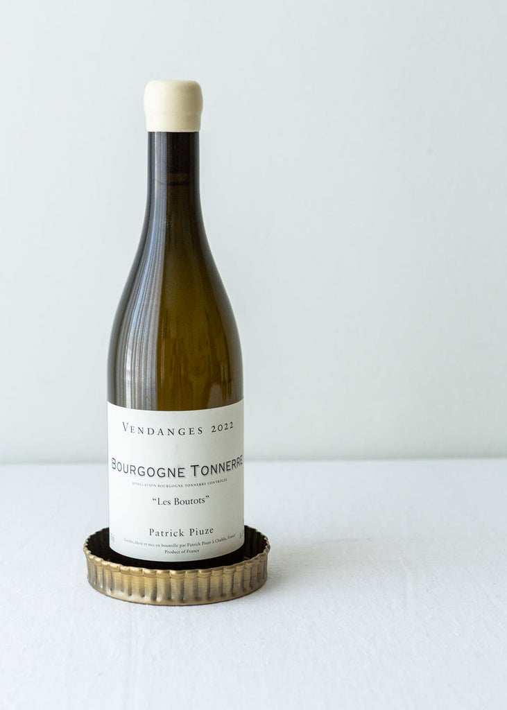 brass wine bottle coaster
