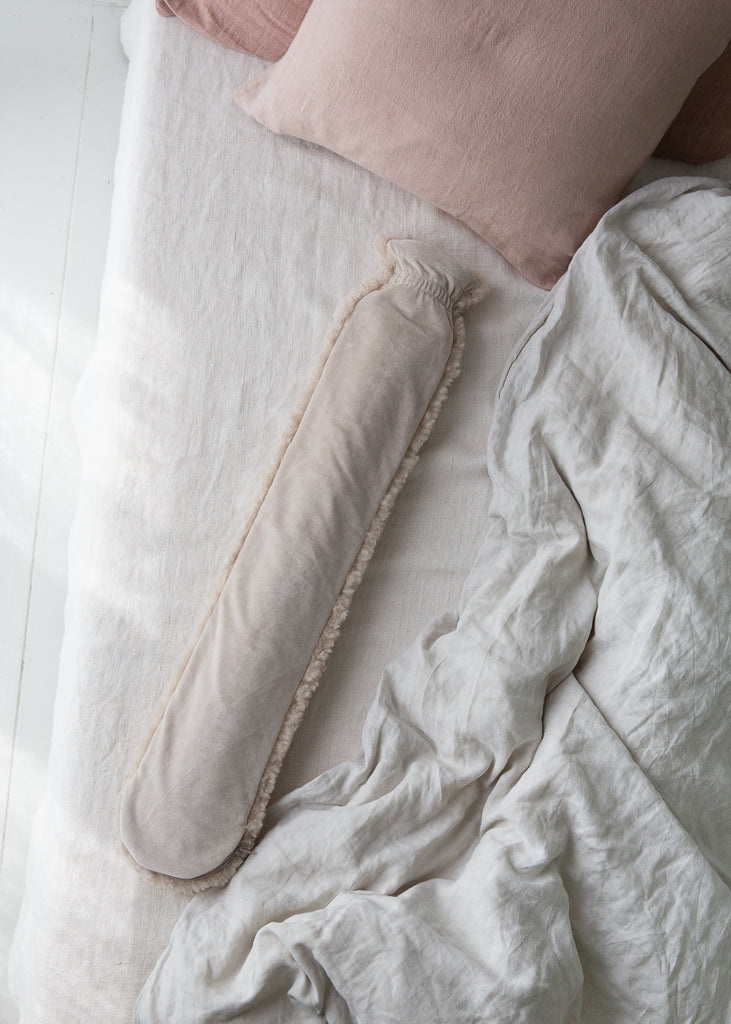 long sheepskin hot water bottle