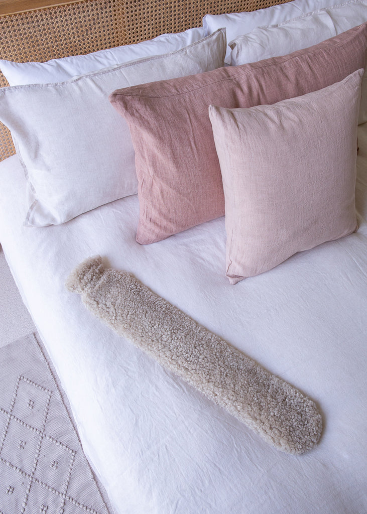 long sheepskin hot water bottle