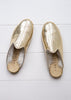 Women's Luxe Shearling Slide – Gold - The Small Home