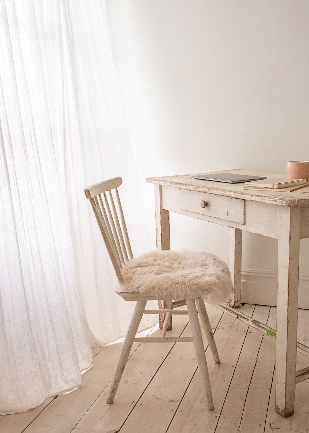 Long-Hair Sheepskin Seat Cover– Pure Ivory