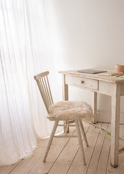 Long-Hair Sheepskin Seat Cover– Pure Ivory