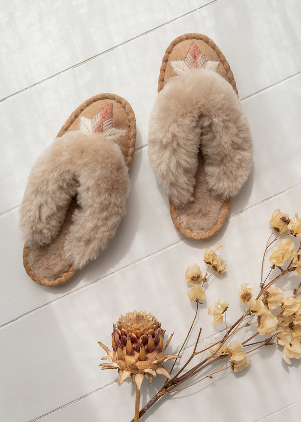 Women's Sheepskin Slipper Mules – Venus