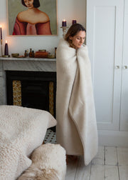 Camel Wool Blanket - Light Beige