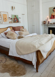Camel Wool Blanket - Light Beige