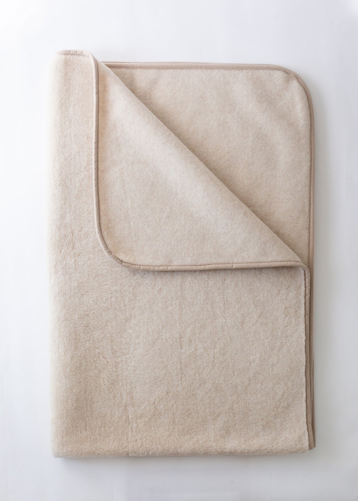 Camel Wool Blanket - Light Beige