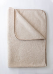 Camel Wool Blanket - Light Beige