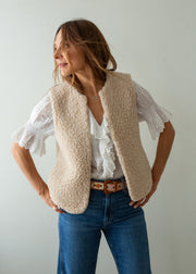 Merino Wool Gilet - Cream