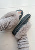 grey sheepskin slippers