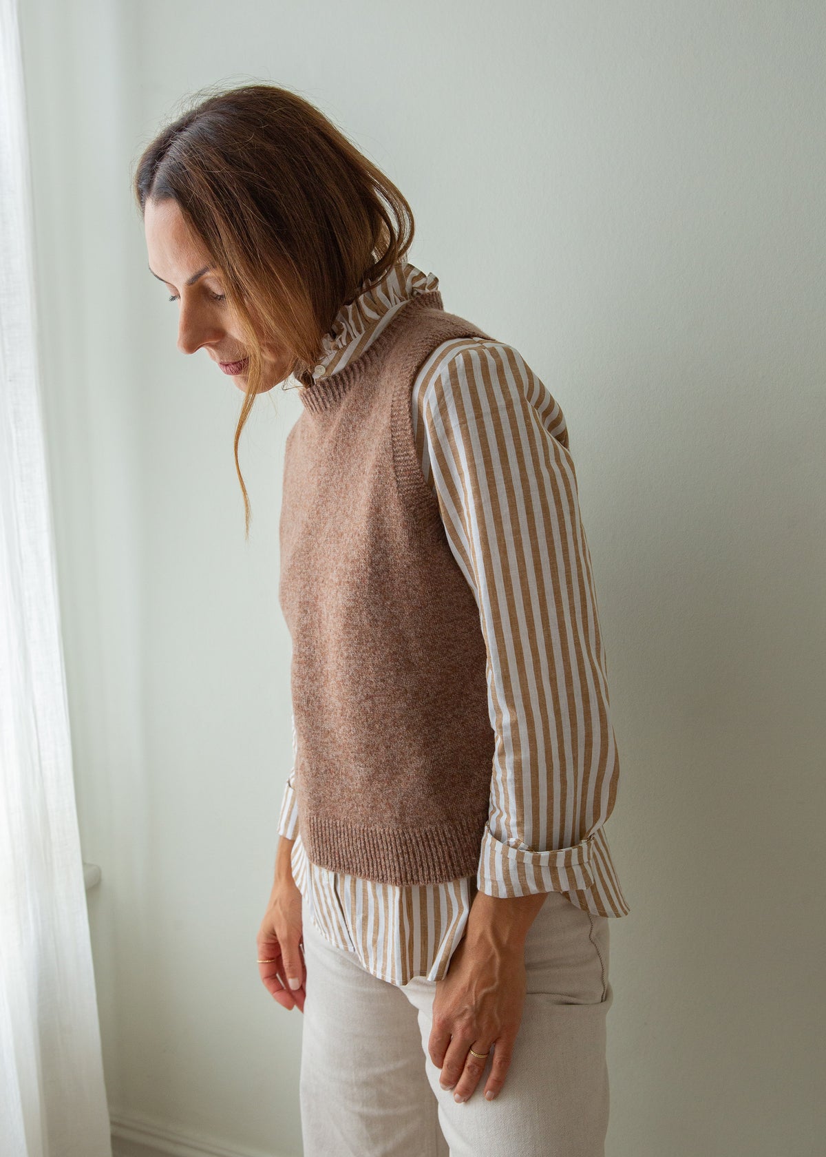 Knitted Tank Top – Hazelnut