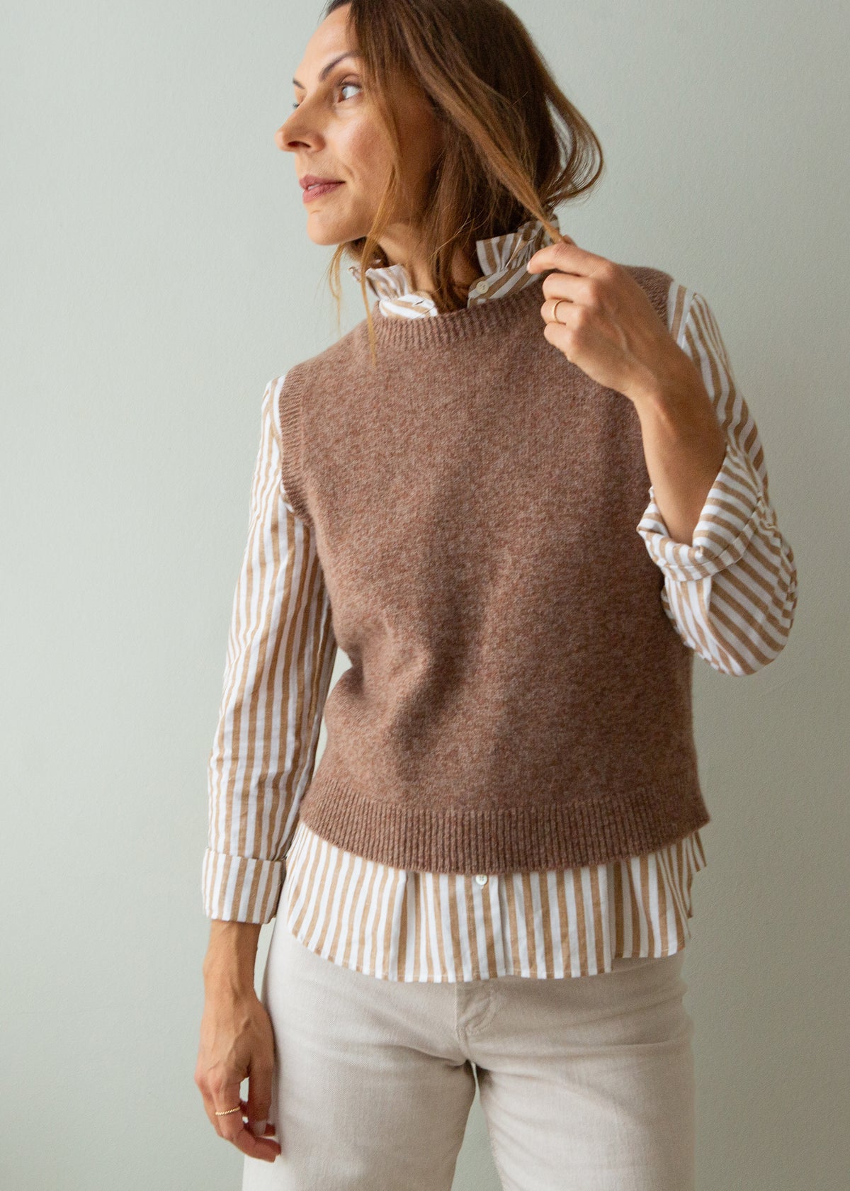 Knitted Tank Top – Hazelnut