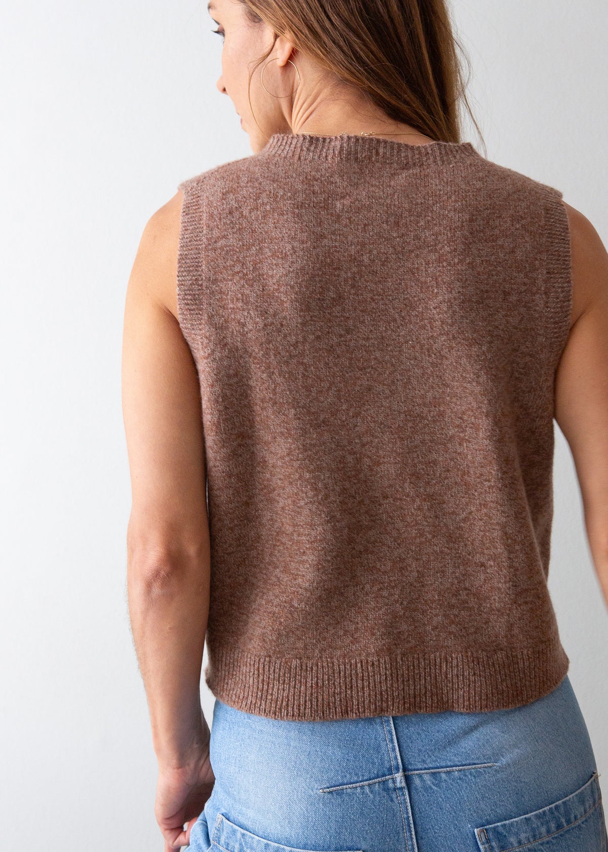 Knitted Tank Top – Hazelnut