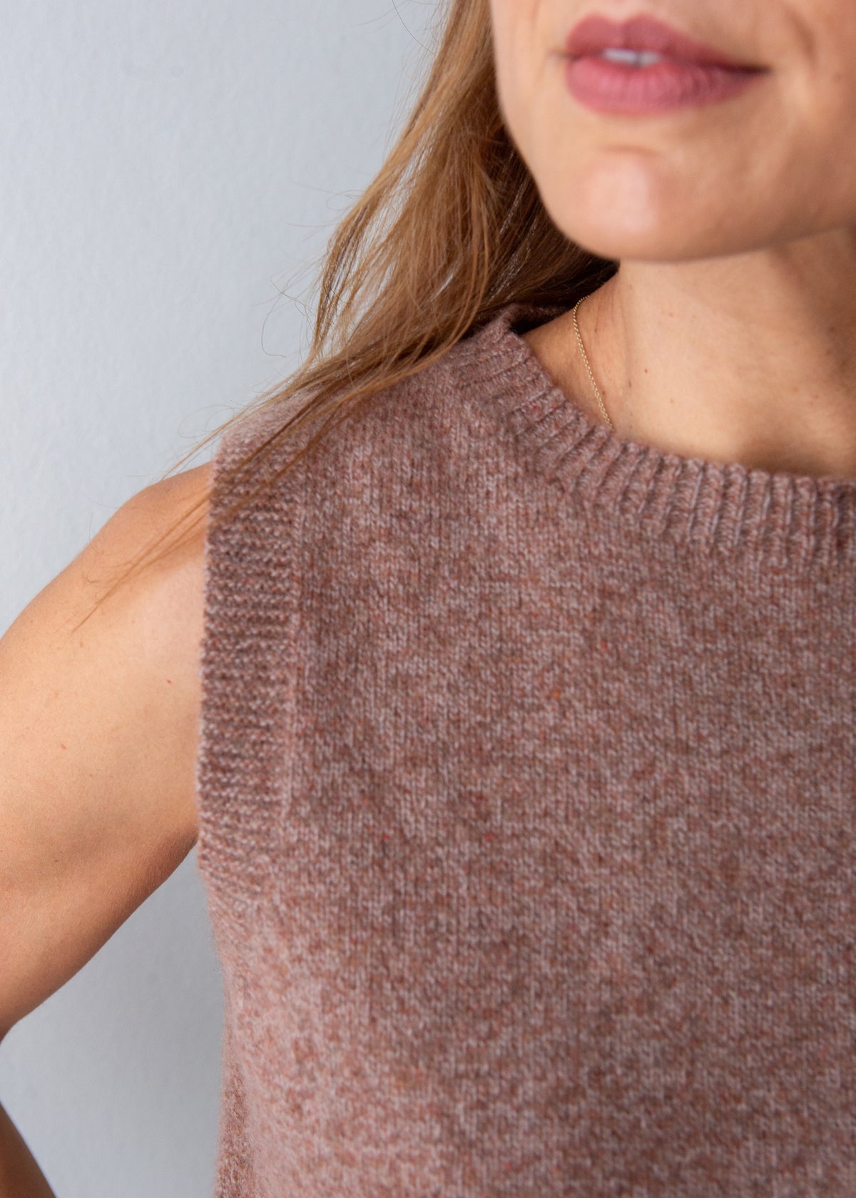 Knitted Tank Top – Hazelnut