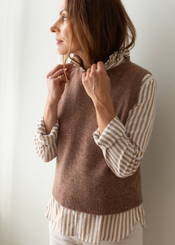Knitted Tank Top – Hazelnut
