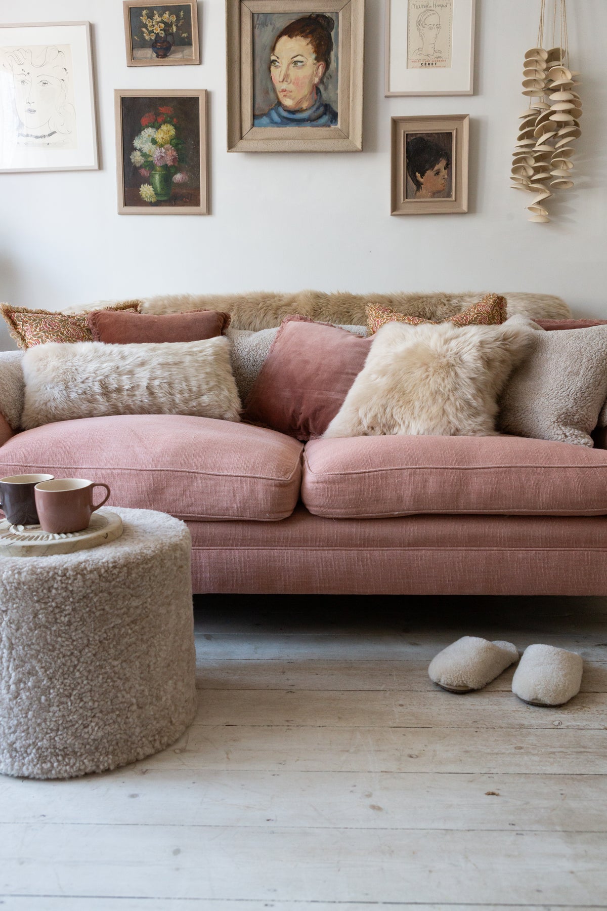 Large Short-Hair Sheepskin Rectangle Cushion – Oatmeal