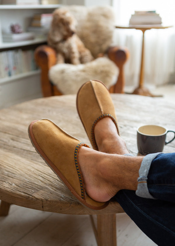 Men's Sheepskin Slipper Mules - Otto