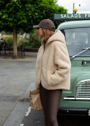 Merino Oversized Hooded Jacket
