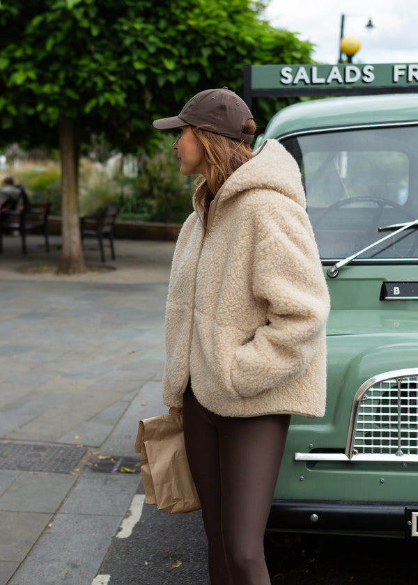 Merino Oversized Hooded Jacket