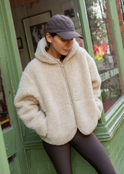 Merino Oversized Hooded Jacket