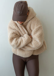 Merino Oversized Hooded Jacket