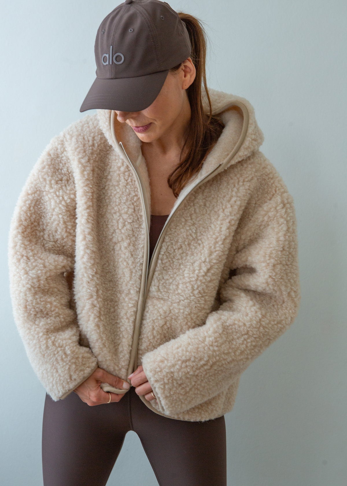 Merino Oversized Hooded Jacket
