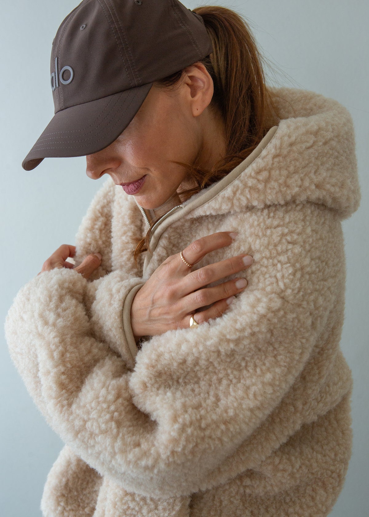 Merino Oversized Hooded Jacket