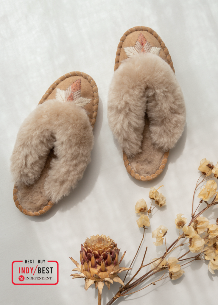 Women's Sheepskin Slipper Mules – Venus Pink Super soft