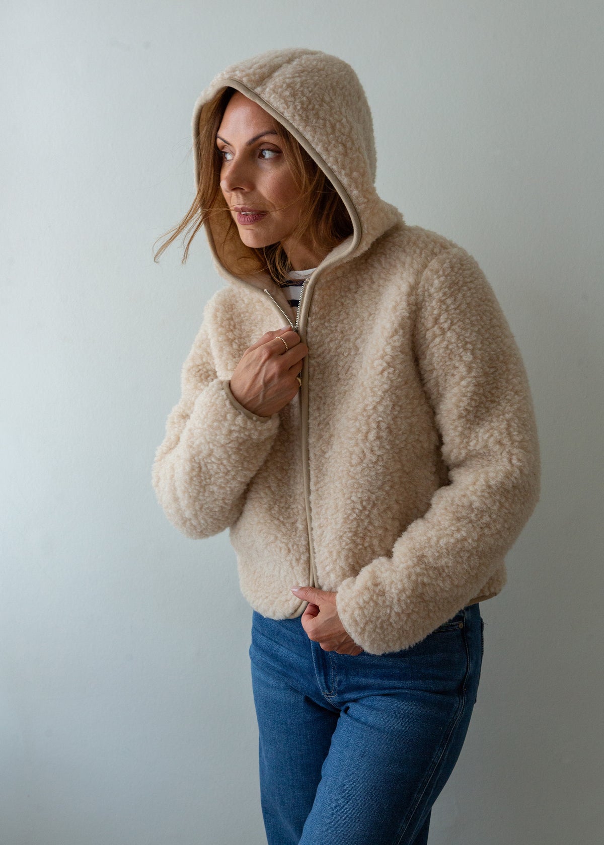 Merino Slim Hooded Jacket