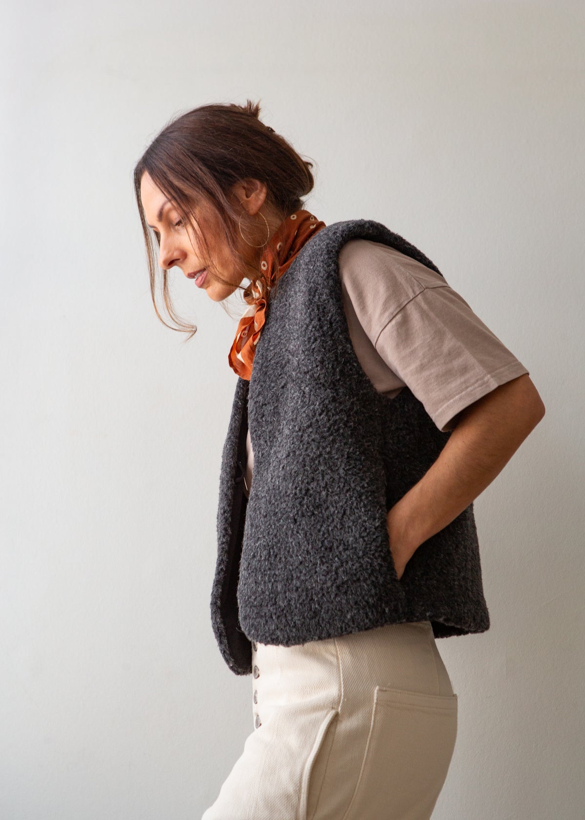 elegant merino gilet