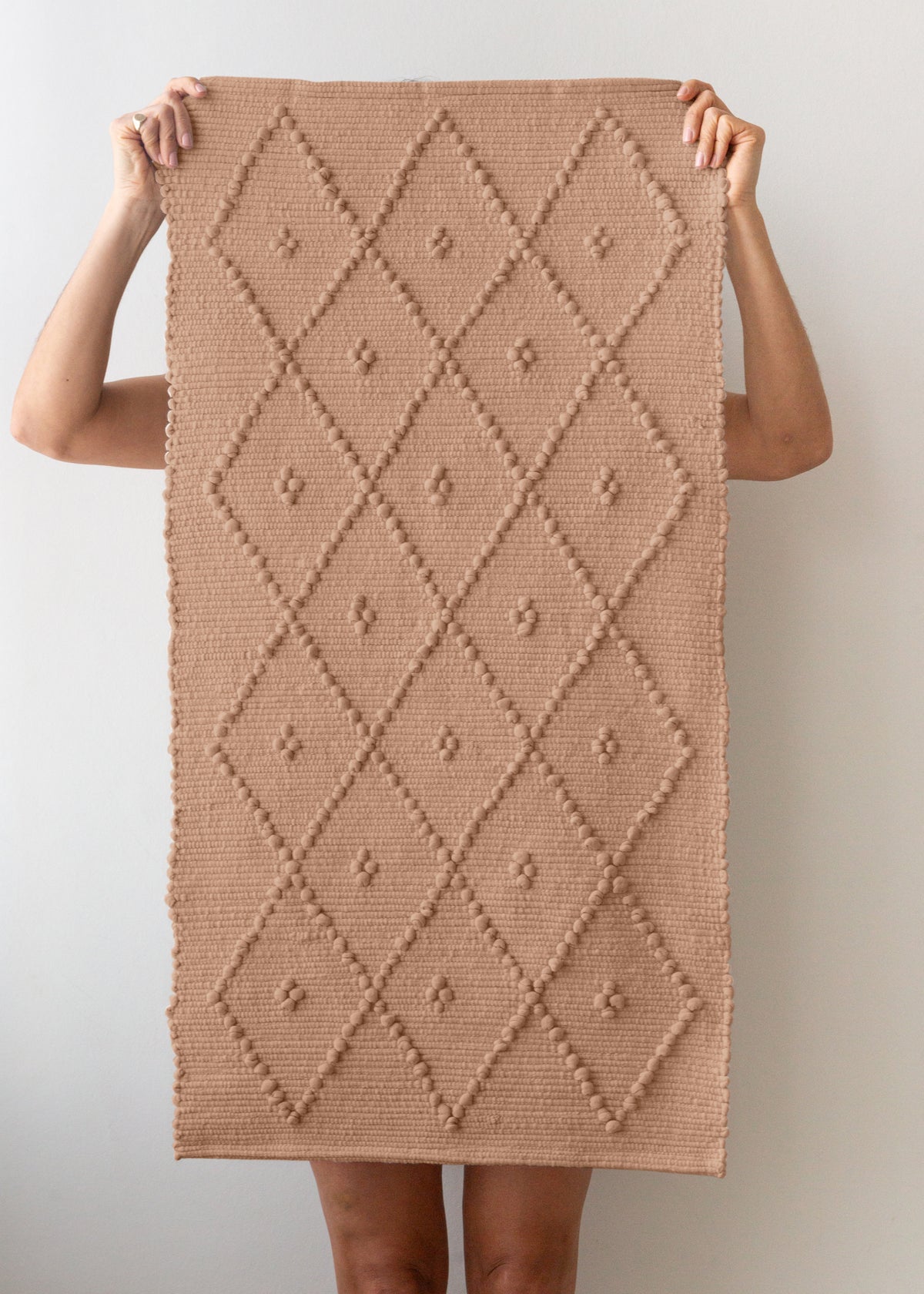 soft caramel bath mat