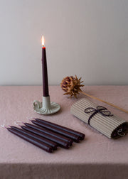 Rouge Noir Standard Dinner Candles - 3 Pairs