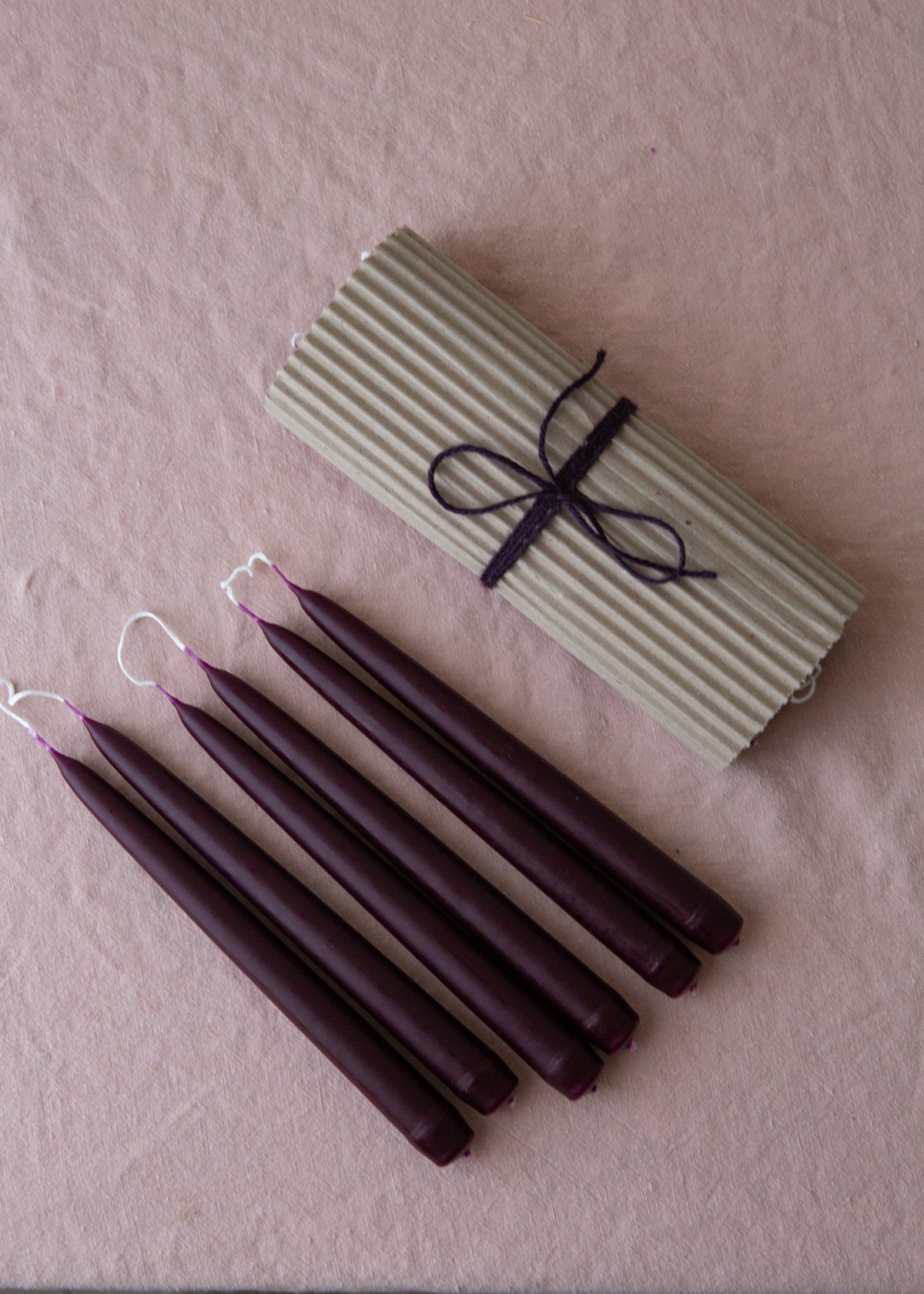 Rouge Noir Standard Dinner Candles - 3 Pairs