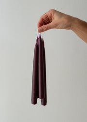 Rouge Noir Standard Dinner Candles - 3 Pairs