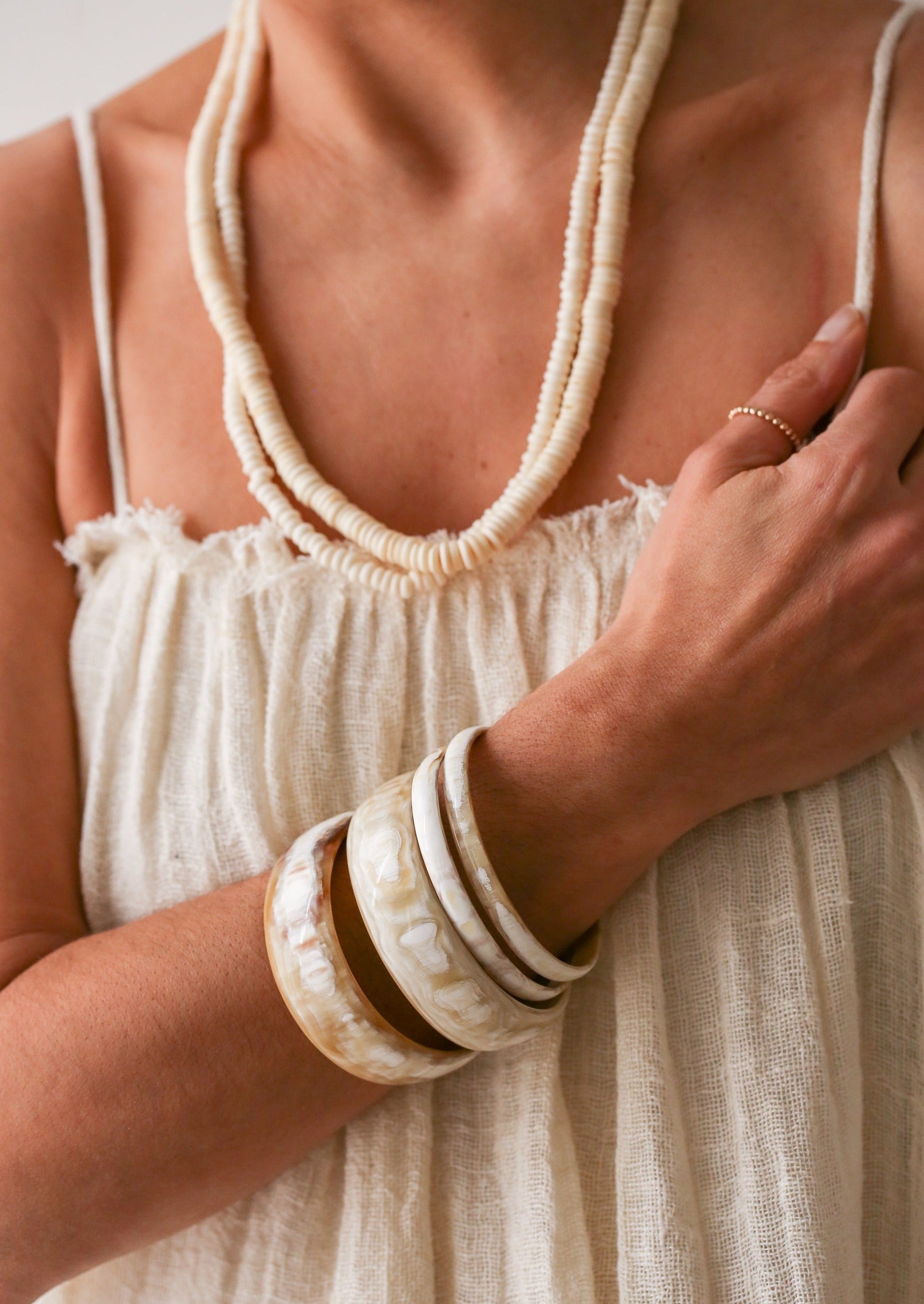 Ethical Horn Bangle - Skinny - The Small Home