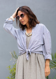 organic cotton striped shirt