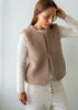 merino gilet with front fastening