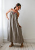 natural linen strapy dress