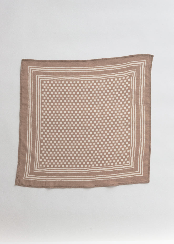 beige bandana scarf