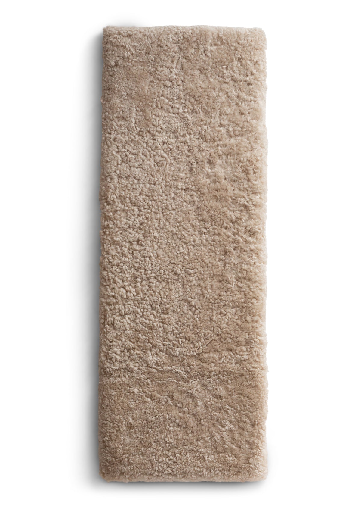 BEIGE PADDED SHEEPSKIN SEAT PAD