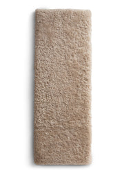 BEIGE PADDED SHEEPSKIN SEAT PAD