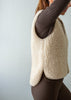 women's merino gilet with zip