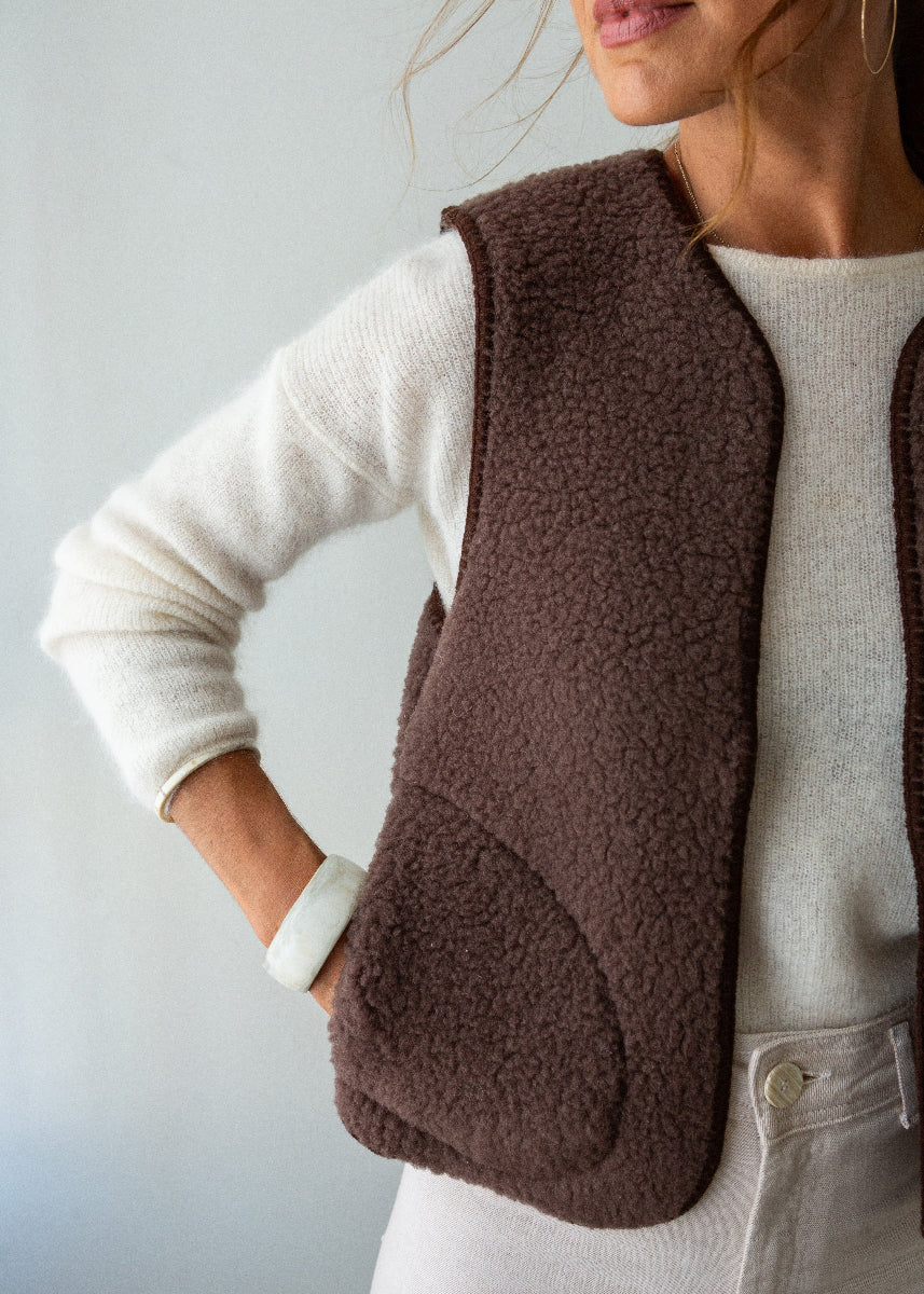 women's merino gilet